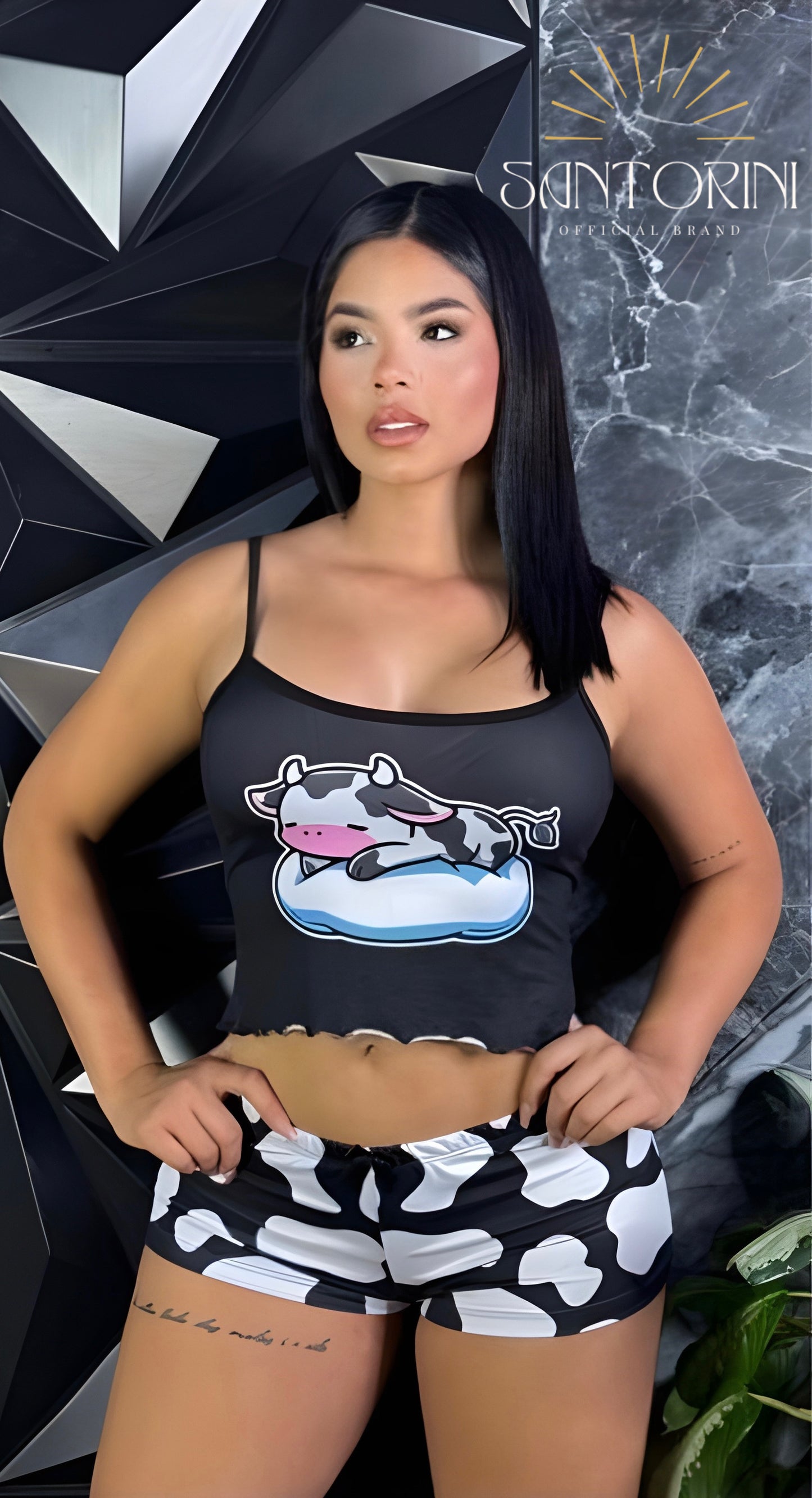 Sleeping cow Pajama Set