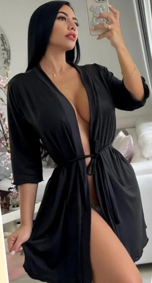 Moon Collection of Black Pajama