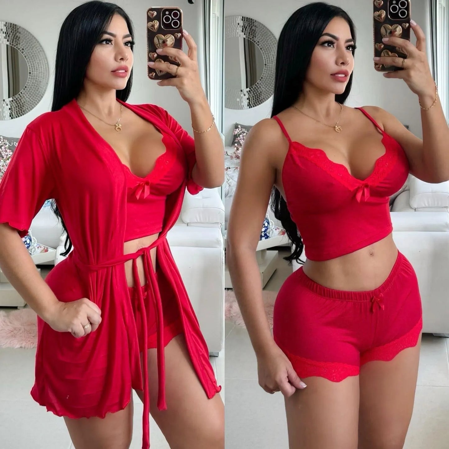 Moon Collection of Red Pajamas